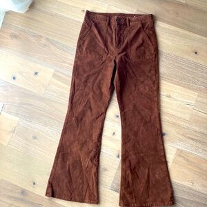 American Eagle Hi-Rise Flare corduroy pants